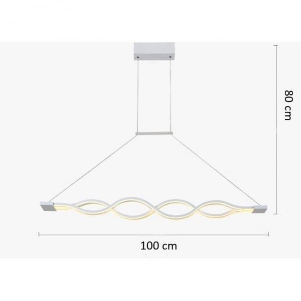 Lustra led wave cu telecomanda [5]